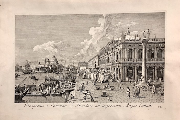 Visentini Antonio (1688-1782) Prospectus a Columna S. Theodori ad ingressum Magni Canalis 1742 Venezia